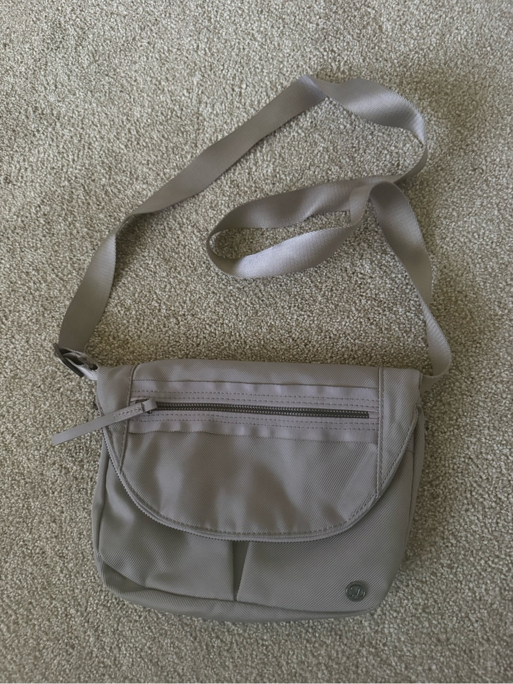 lululemon athletica Neutral Taupe Crossbody Bag